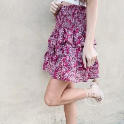 Indie Collection Erika Floral Skirt