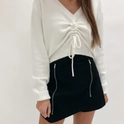 Indie Mae Clothes Trinity Ruched Sweater