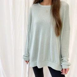 Indie Mae Savannah Waffle Pullover