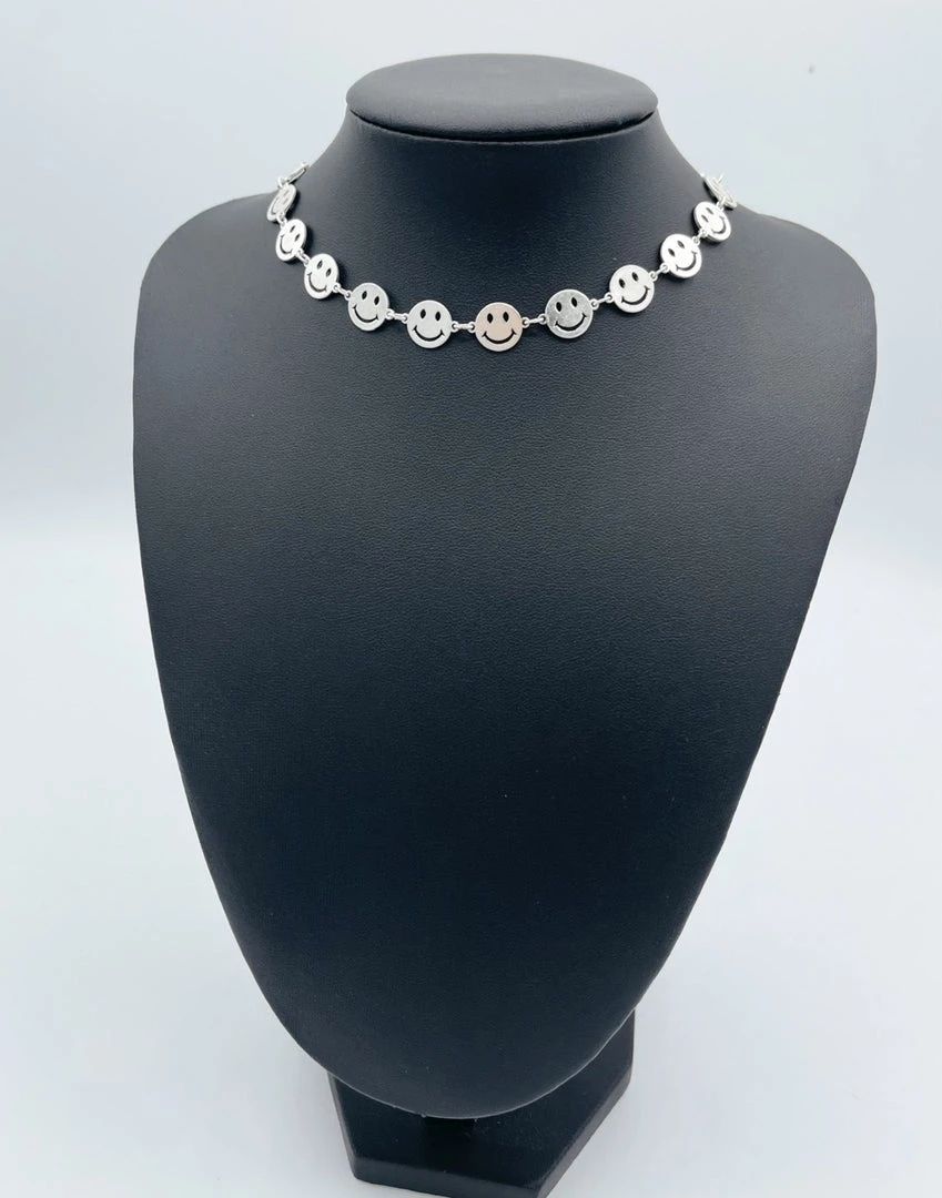 Indie Mae Smiley Choker Necklace Jewelry 2 Indie Mae Smiley Choker Necklace Jewelry