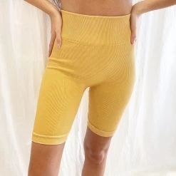 Indie Collection Vintage Wash Biker Shorts Seamless Essentials