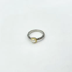 Indie Collection New Arrivals Pearl Cable Ring