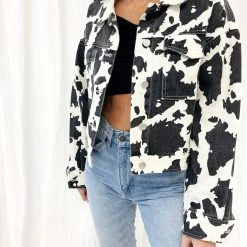 Indie Mae Clothes Cowprint Jacket