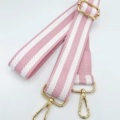 Indie Collection Pink Striped Guitar Crossbody Strap