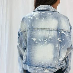 Indie Mae Acid Wash Denim Jacket Clothes