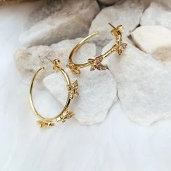 Indie Mae Jewelry Butterfly Hoops