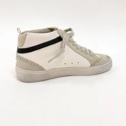 Indie Collection Off White Mid Top Sneakers