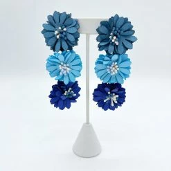 Indie Collection Blue Fleur Earrings