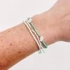Indie Collection Beaded Daisy Bracelet Set Vacay Collection