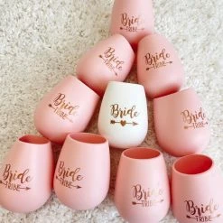 Indie Collection New Arrivals Bride Tribe Portable Wine Glass Set