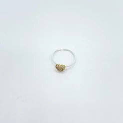 Indie Collection New Arrivals White Heart Ring