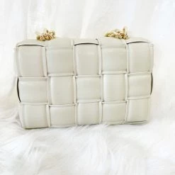 Indie Collection New Arrivals Cassi Chain Crossbody- Chalk