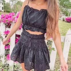 Indie Collection Clothes Ari Eyelet Top