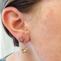 Indie Collection New Arrivals Cube Heart Studs