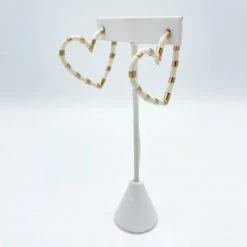 Indie Mae Jewelry The Leah Heart Earrings