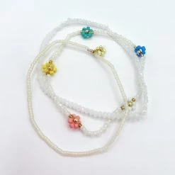 Indie Collection Beaded Daisy Bracelet Set Vacay Collection