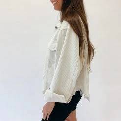 Indie Mae Cream Cord Jacket