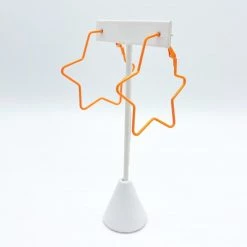 Indie Collection New Arrivals Orange Star Earrings