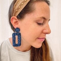 Indie Collection USA Collection Statement Colored Bead Earrings