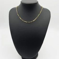 Indie Collection New Arrivals Emmie Thin Paperclip Chain Necklace