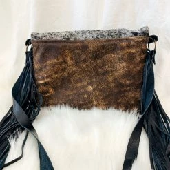 Indie Mae Cowhide Crossbody With Flap Leather Accessories