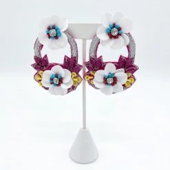 Indie Collection New Arrivals Abigail Flower Earrings