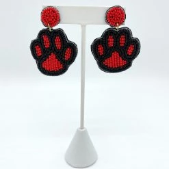 Indie Collection New Arrivals Paw Print Earrings