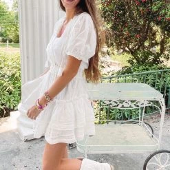 Indie Collection Paris Eyelet Dress USA Collection