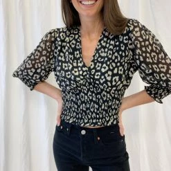 Indie Mae Stacey Leopard Top