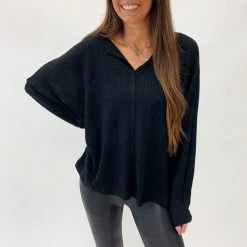 Indie Mae The Emily Waffle Top Clothes