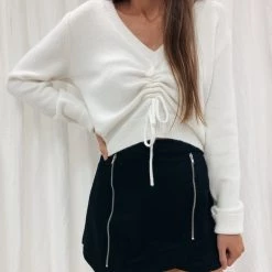 Indie Mae Clothes Trinity Ruched Sweater