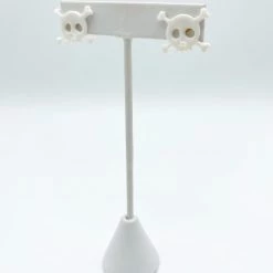 Indie Collection White Skull Stud Earrings New Arrivals