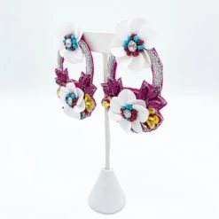 Indie Collection New Arrivals Abigail Flower Earrings