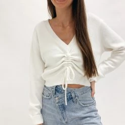 Indie Mae Clothes Trinity Ruched Sweater