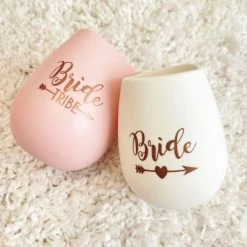 Indie Collection New Arrivals Bride Tribe Portable Wine Glass Set
