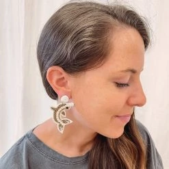 Indie Mae Beaded Dolphin Earrings Sale Jewelry