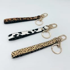 Indie Mae Spotted Wristlet Keychain