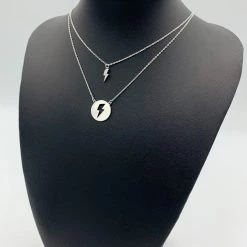 Indie Mae Jewelry Double Layer Bolt Necklace