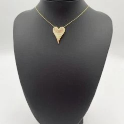 Indie Collection Sterling Silver Crystal Heart Necklace- Large New Arrivals