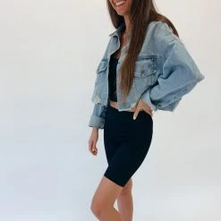 Indie Mae Clothes Distressed Denim Jacket