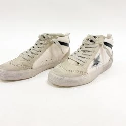 Indie Collection Off White Mid Top Sneakers
