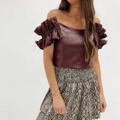 Indie Mae Clothes Adair Snakeprint Shorts