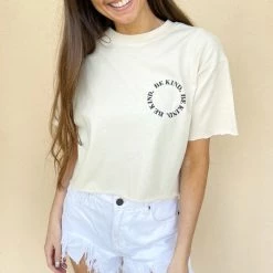 Indie Collection Be Kind Cropped Tee Clothes