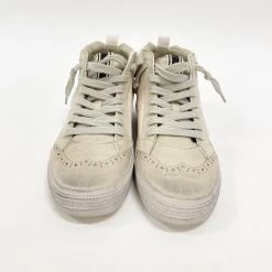 Indie Collection Off White Mid Top Sneakers