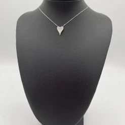 Indie Mae Jewelry The Sterling Silver Crystal Heart Necklace- Mini