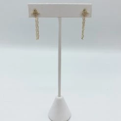 Indie Mae Earrings The Ari Starburst Drop Chain Earring