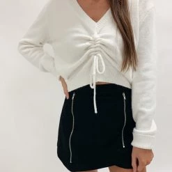 Indie Mae Clothes Trinity Ruched Sweater