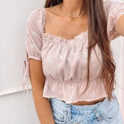 Indie Collection Iridescent Butterfly Top New Arrivals