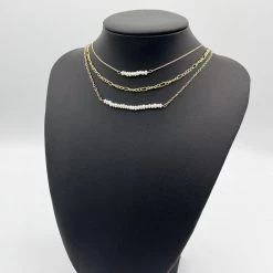 Indie Collection Three Piece Pearl Necklace Set Vacay Collection