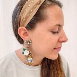 Indie Collection New Arrivals Bubbly Gold Earrings